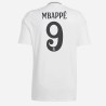 Maillot Domicile Real Madrid 2024/2025 – Mbappé 9 – Officiel Adidas